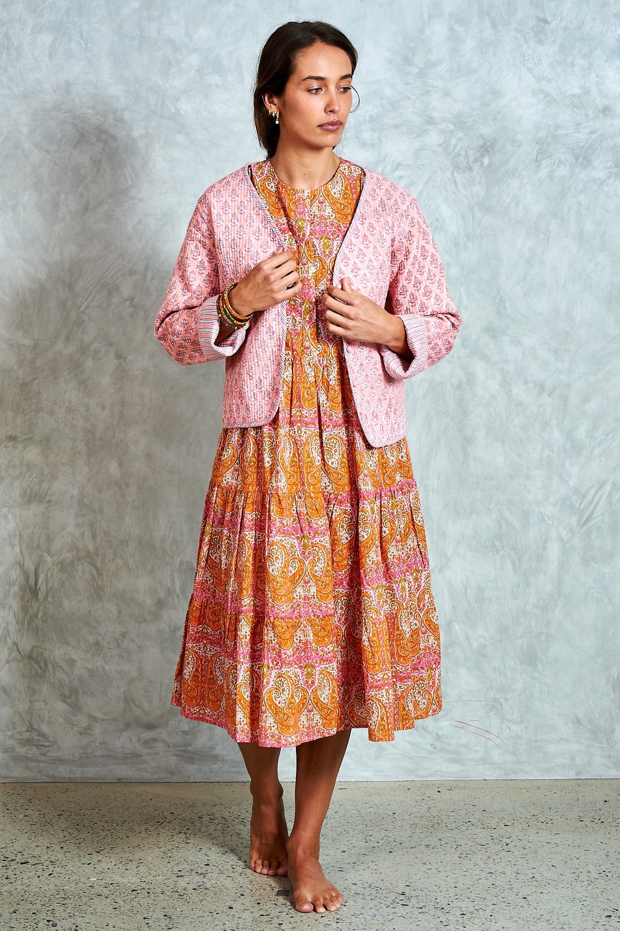 Molly Dress - Paisley Pink