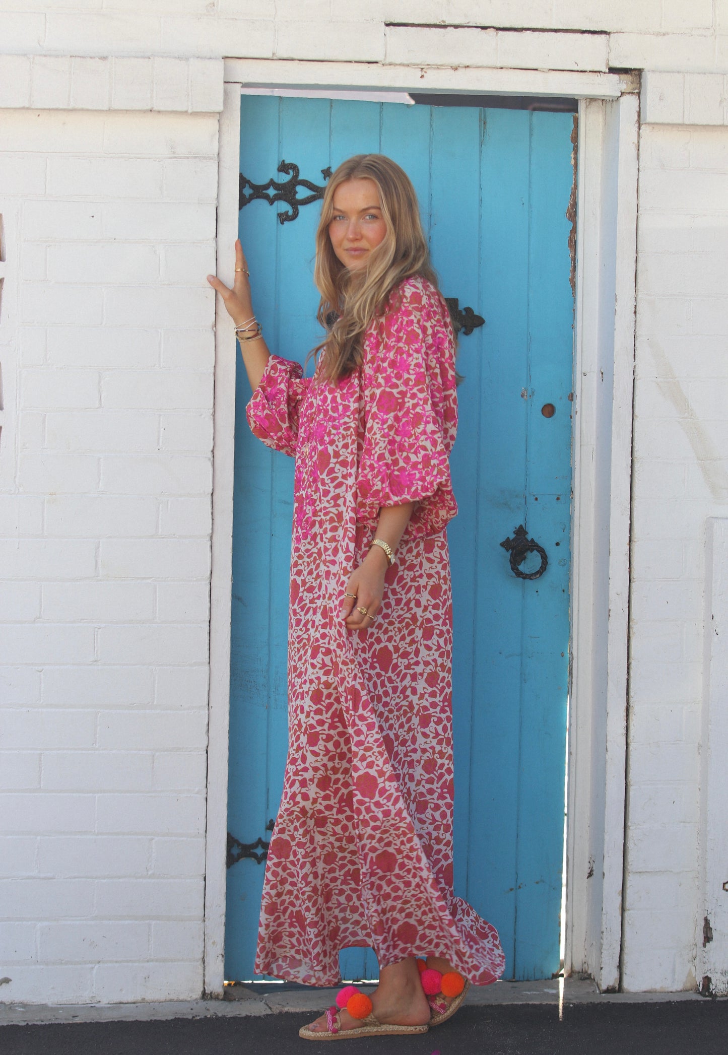 Mandawa Kaftan - Gulabi Pink