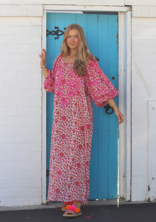 Mandawa Kaftan -  Gulabi Pink
