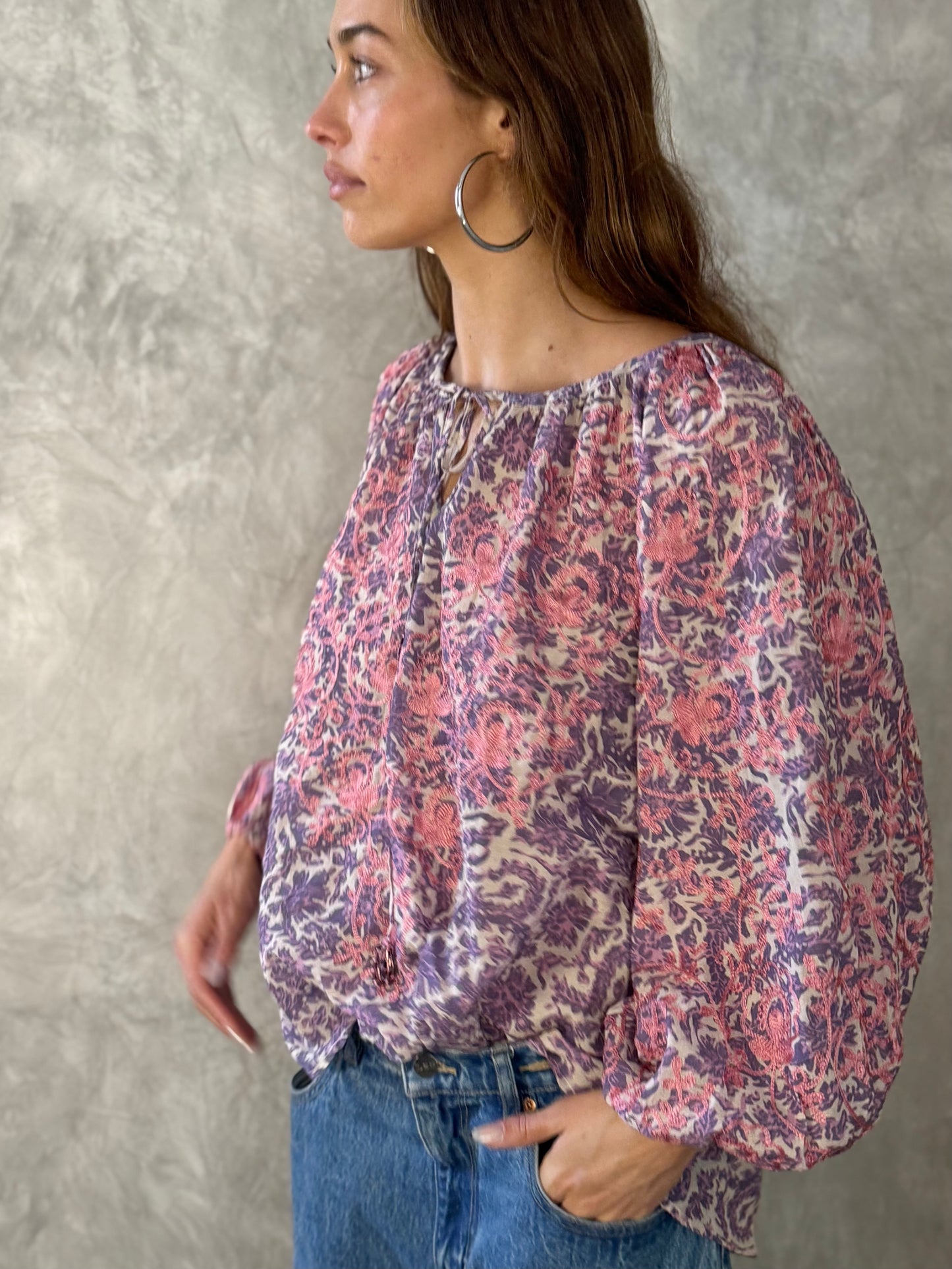 Viviana Top - Baingani Lilac
