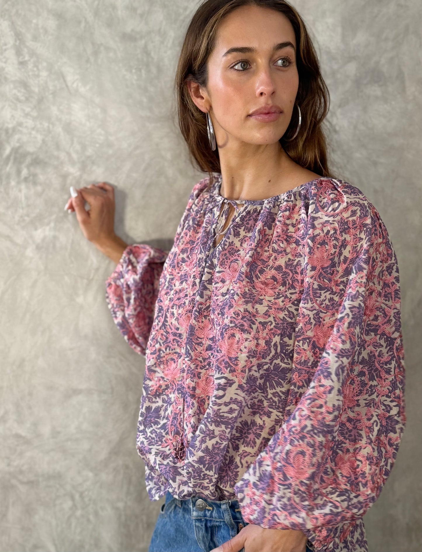 Viviana Top - Baingani Lilac