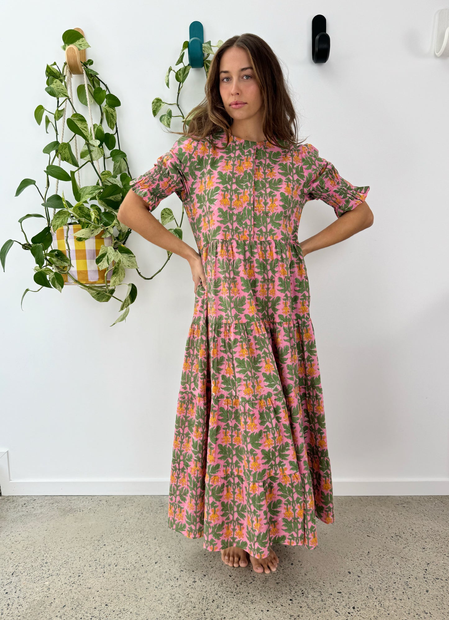 Harriet Dress - Yellow Bells