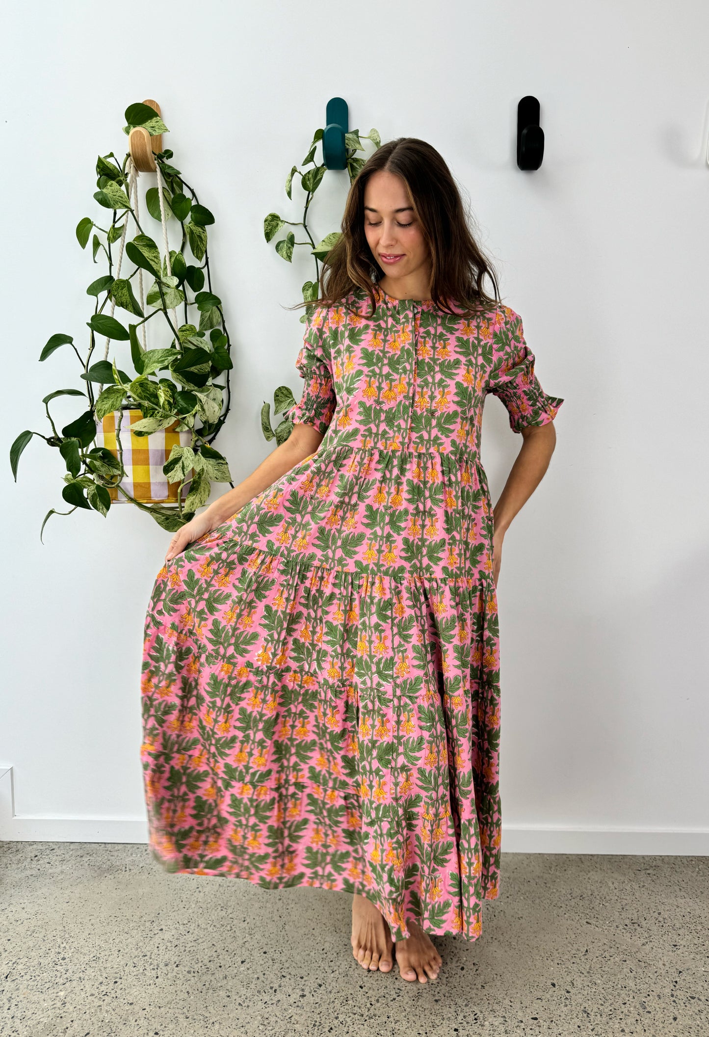 Harriet Dress - Yellow Bells