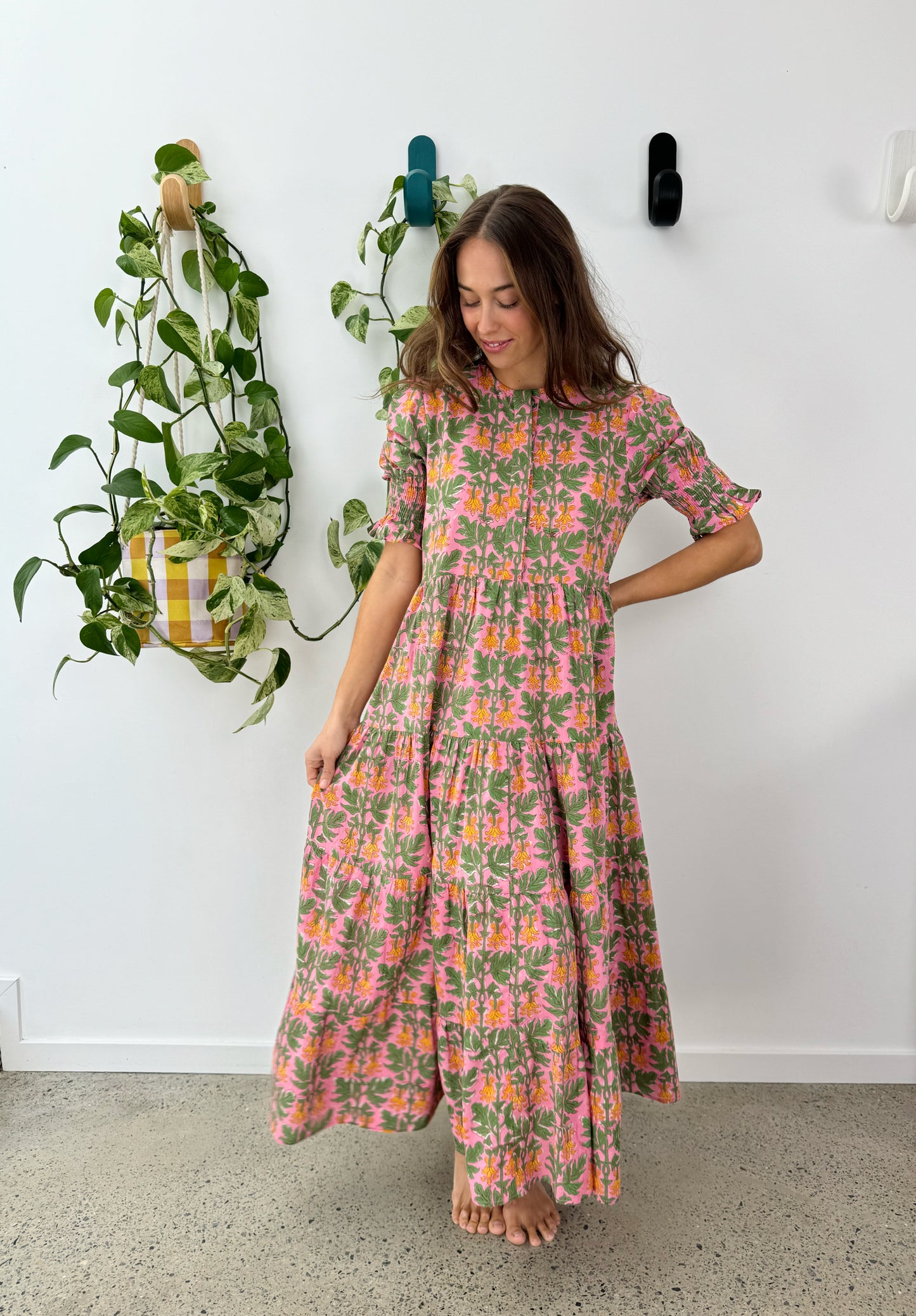 Harriet Dress - Yellow Bells