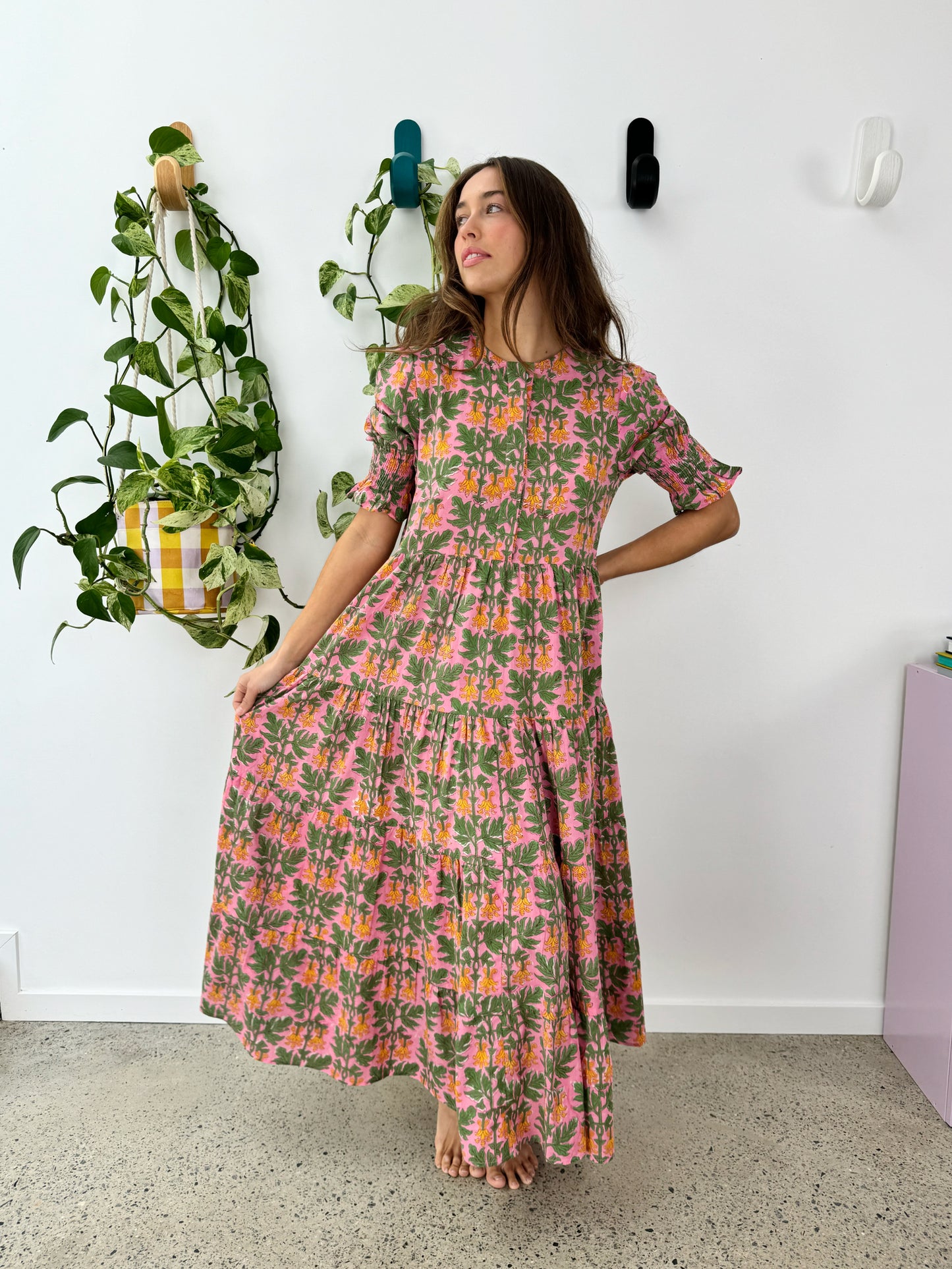 Harriet Dress - Yellow Bells