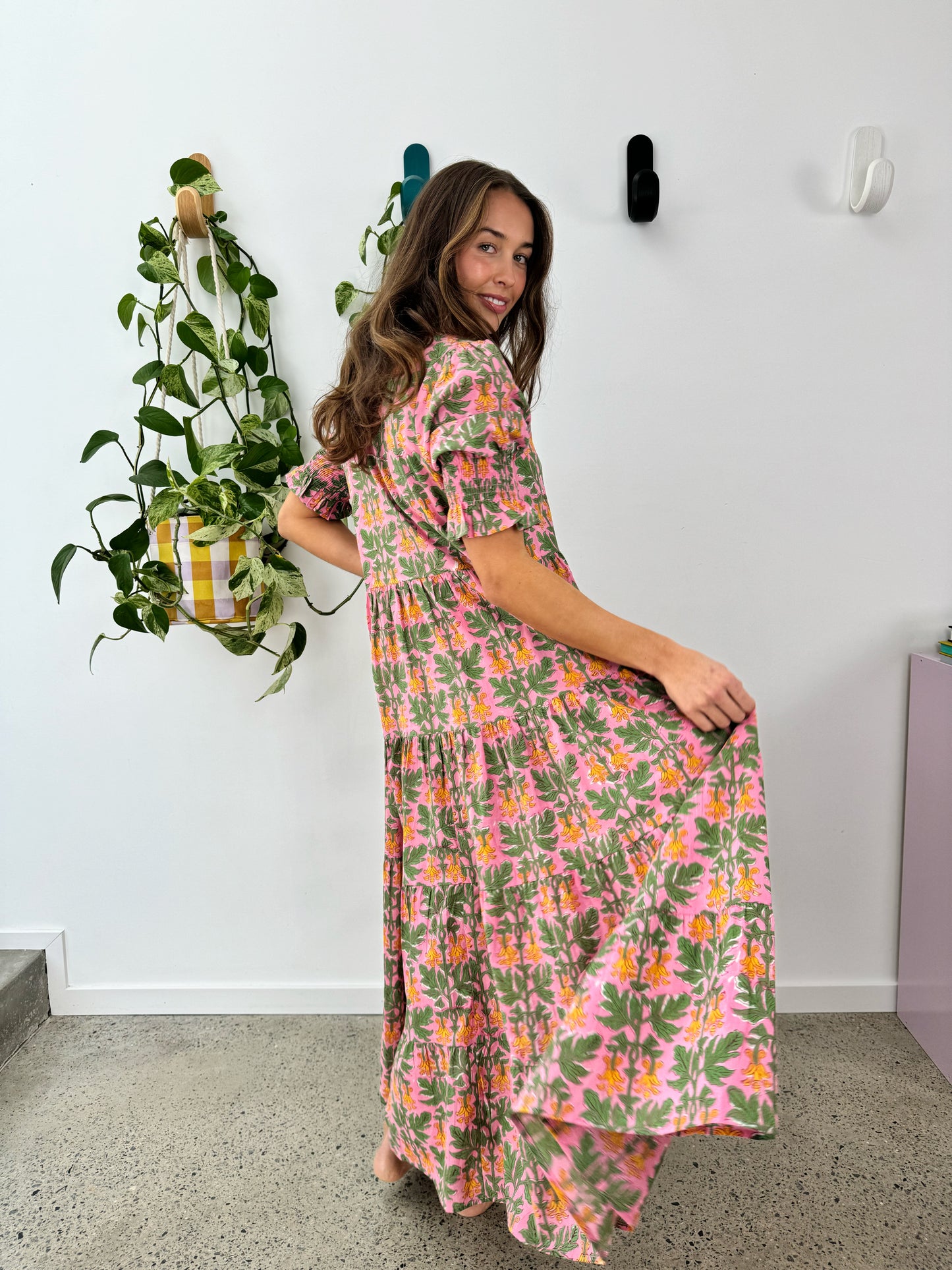 Harriet Dress - Yellow Bells