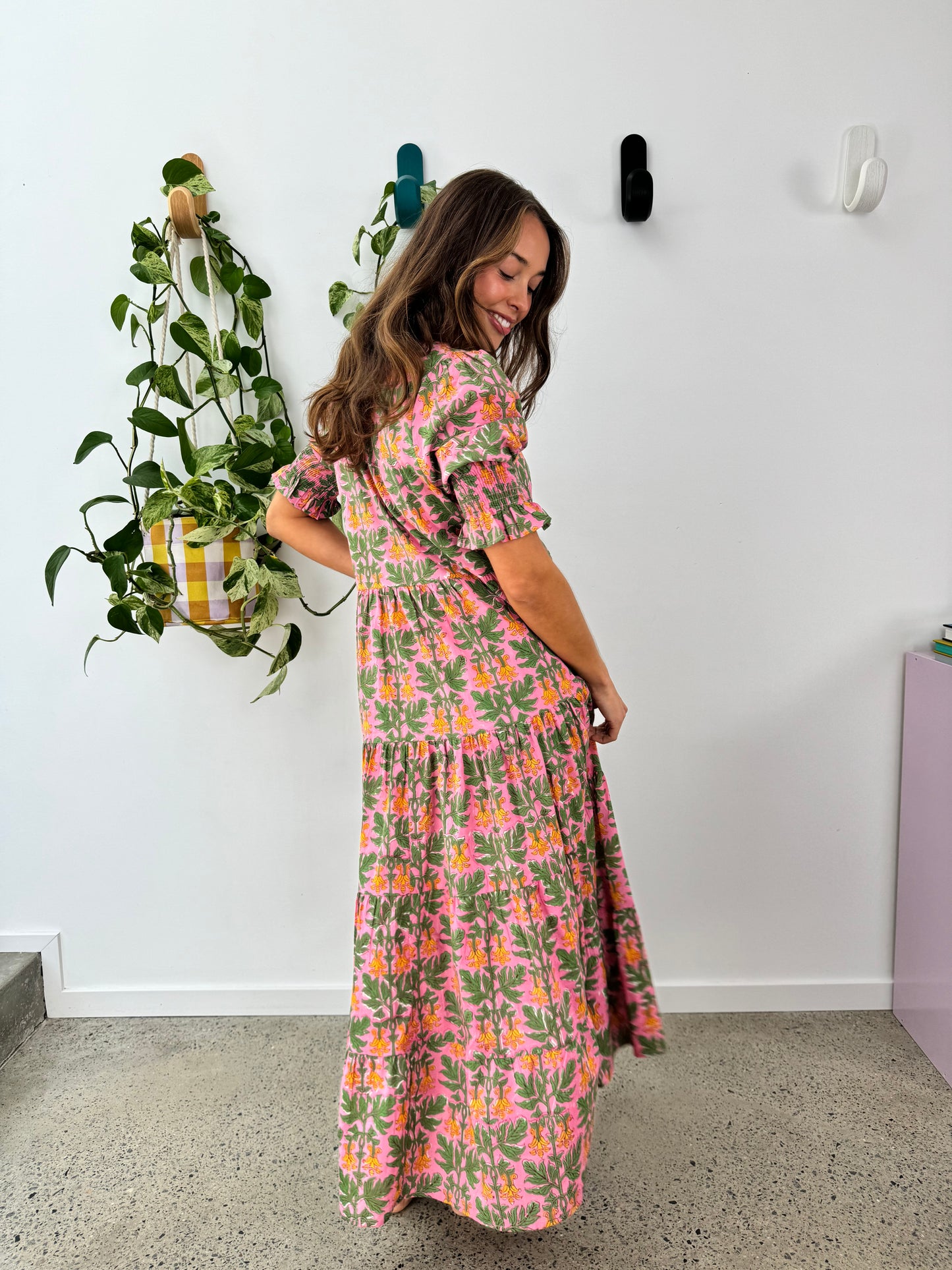 Harriet Dress - Yellow Bells
