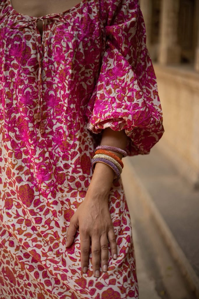 Mandawa Kaftan - Gulabi Pink
