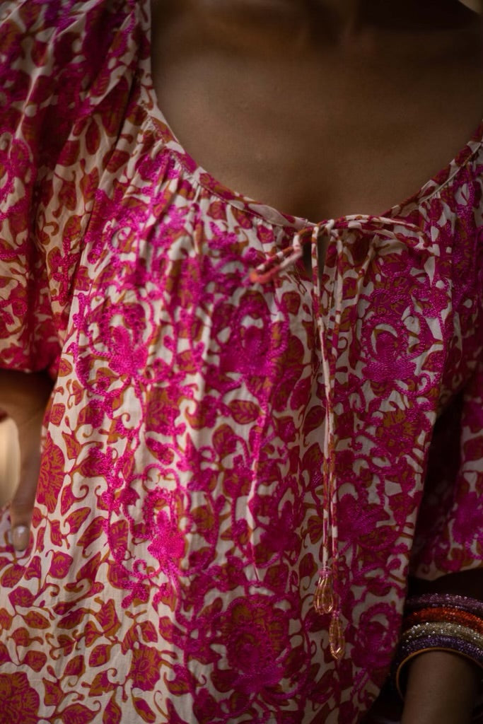 Mandawa Kaftan - Gulabi Pink