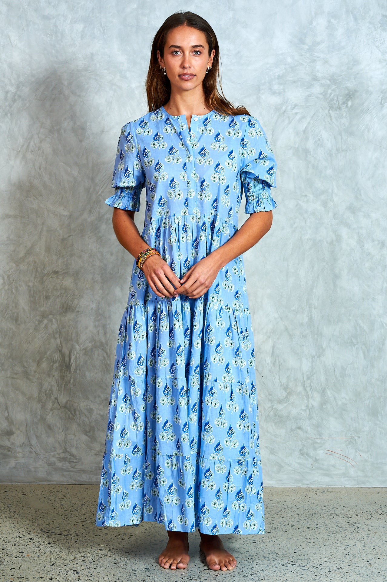 Harriet Dress - Mira Blue