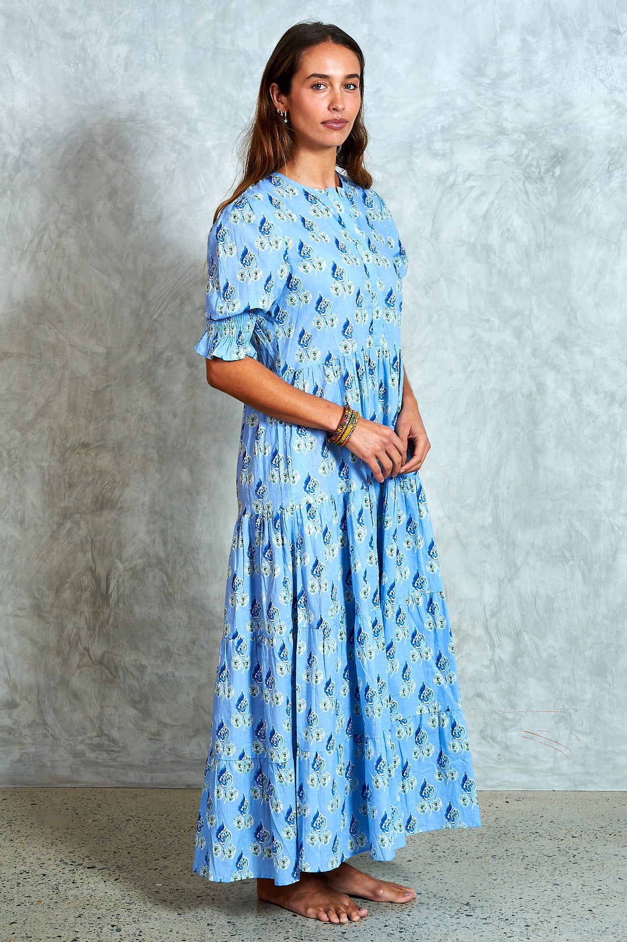 Harriet Dress - Mira Blue