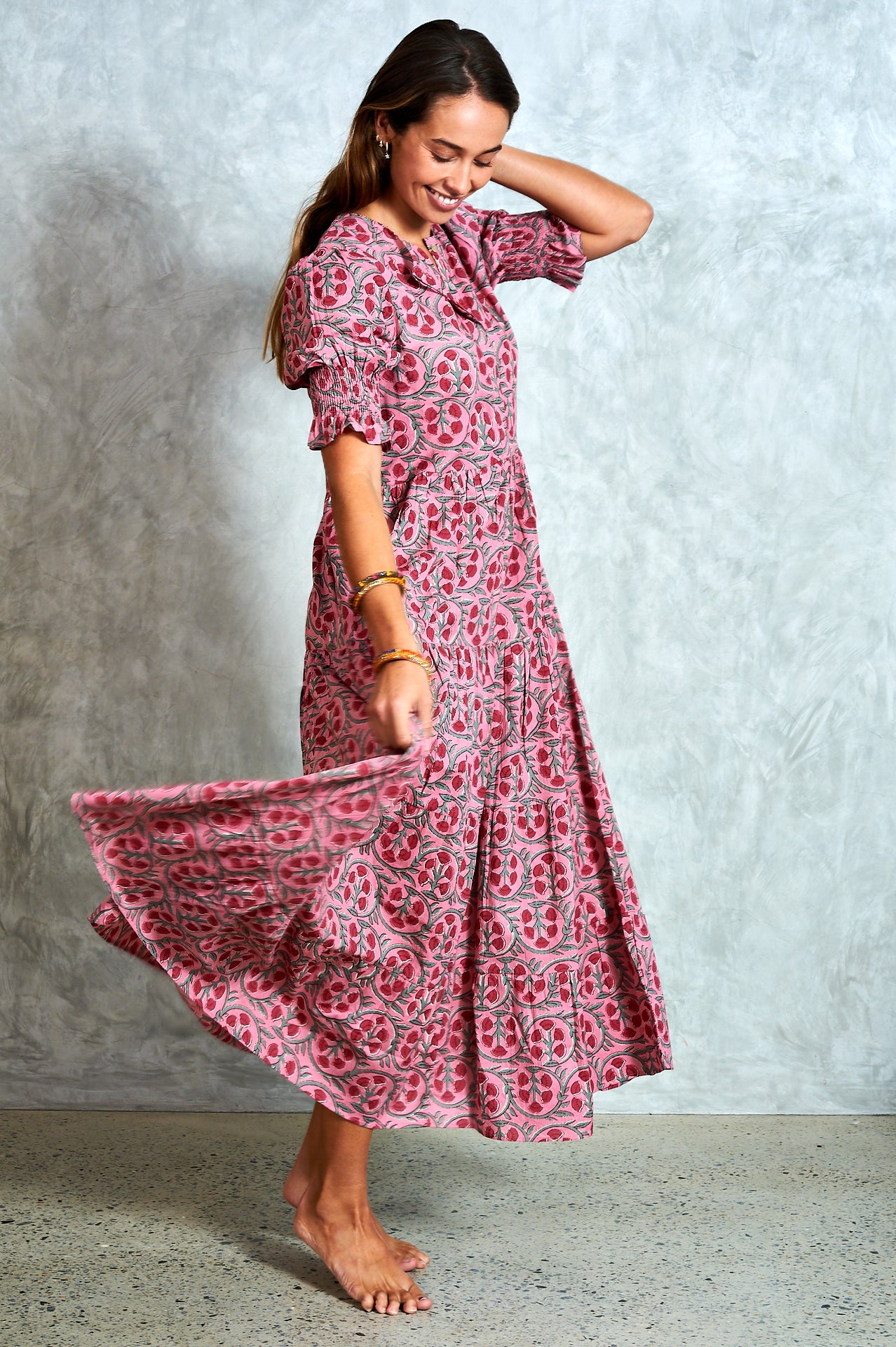 Harriet Dress - Alina Pink
