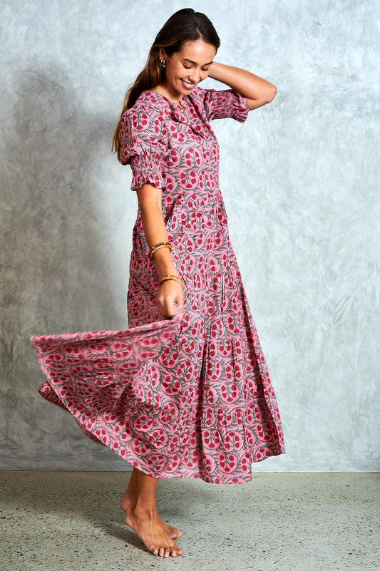 Harriet Dress - Alina Pink