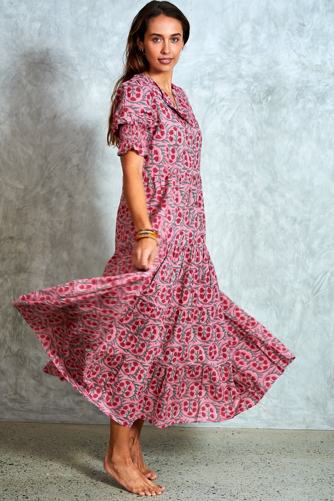 Harriet Dress - Alina Pink