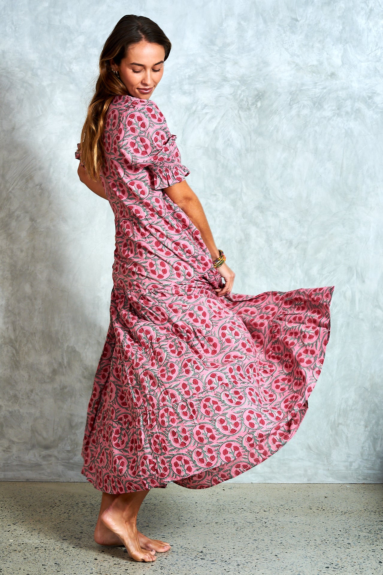 Harriet Dress - Alina Pink