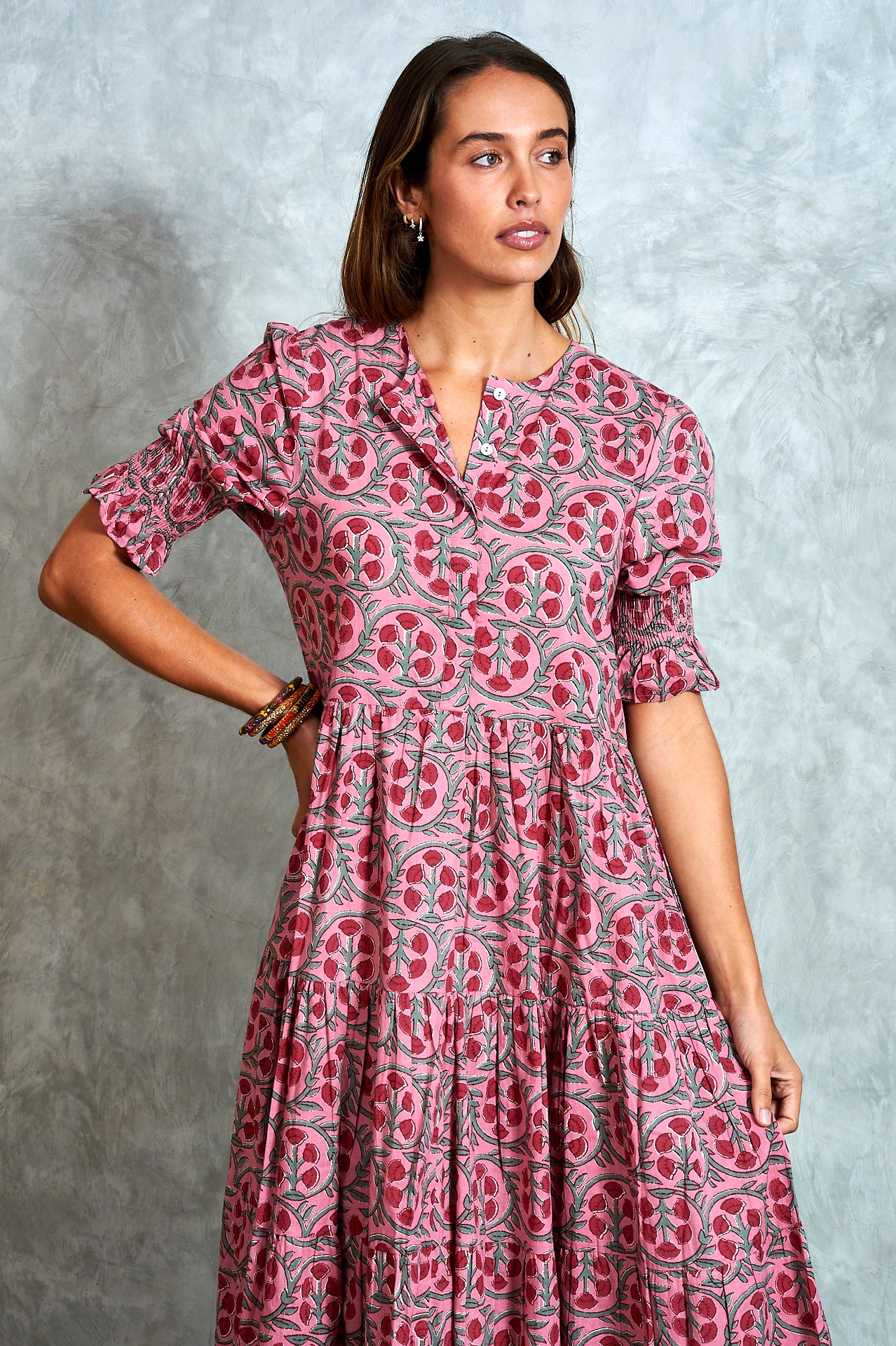 Harriet Dress - Alina Pink