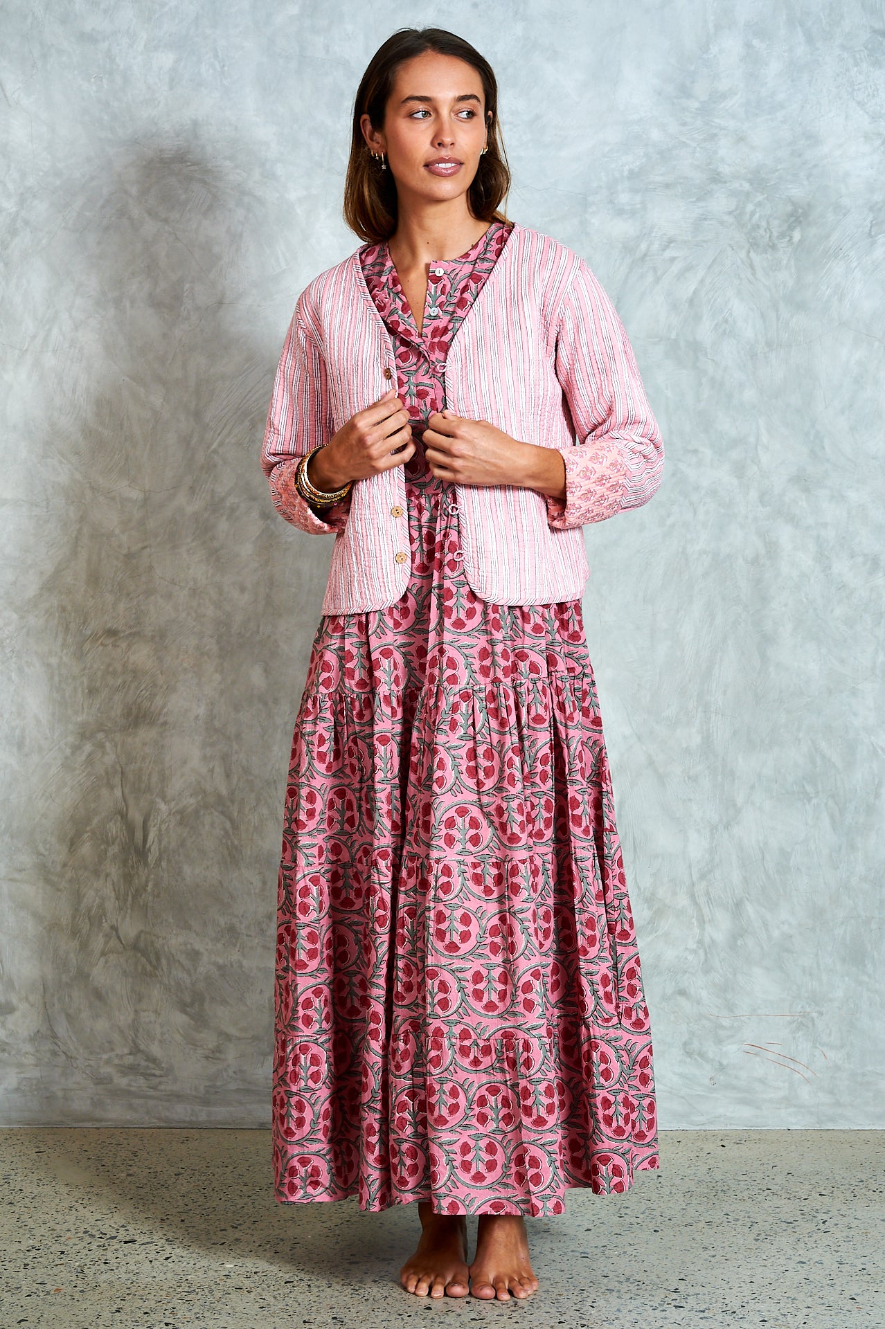Harriet Dress - Alina Pink