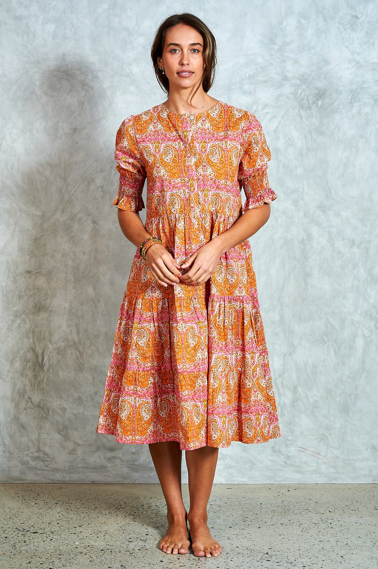 Molly Dress - Paisley Pink
