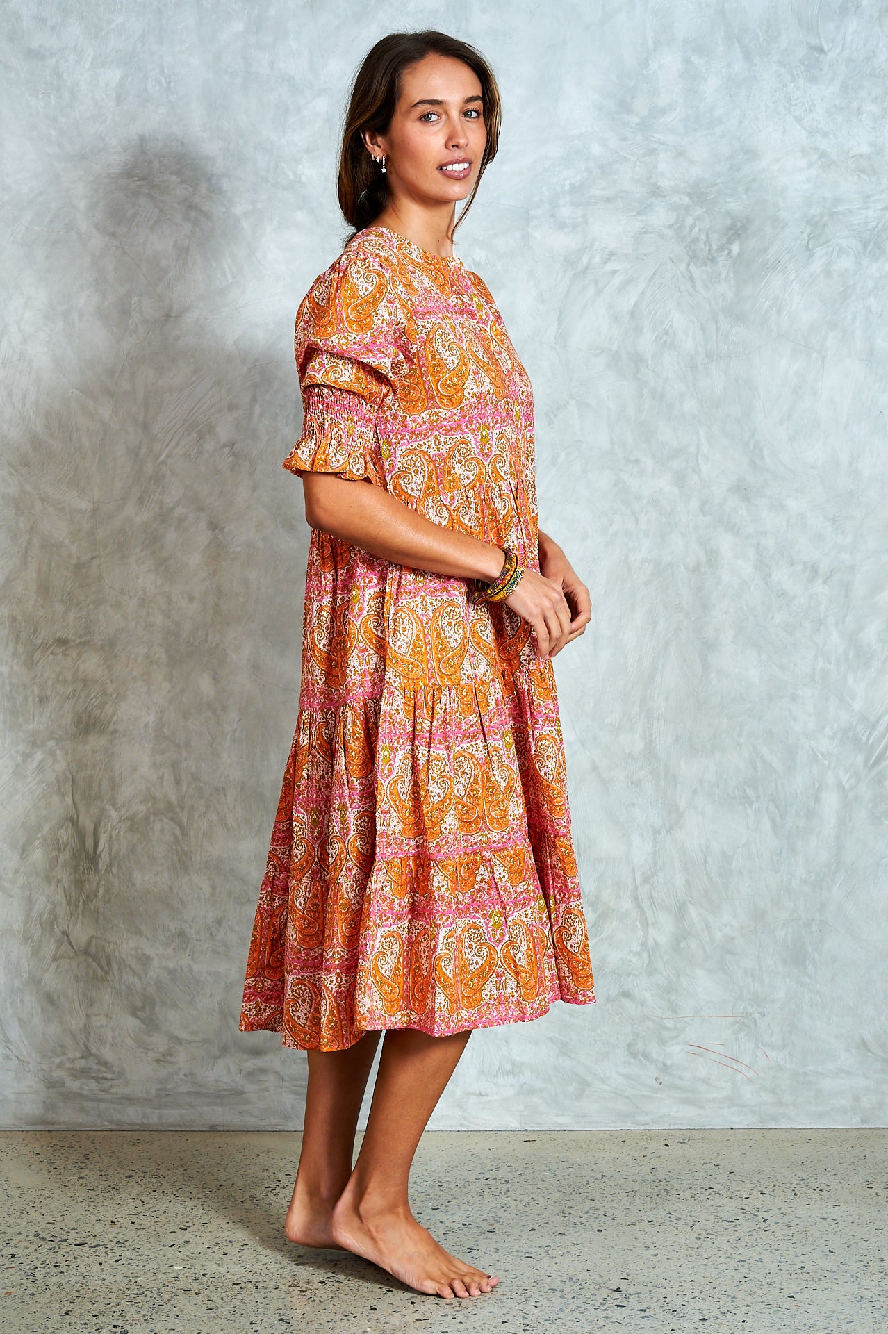 Molly Dress - Paisley Pink