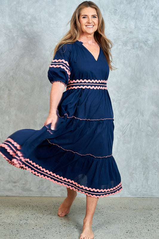 Sarita Dress – Indigo Ric Rac