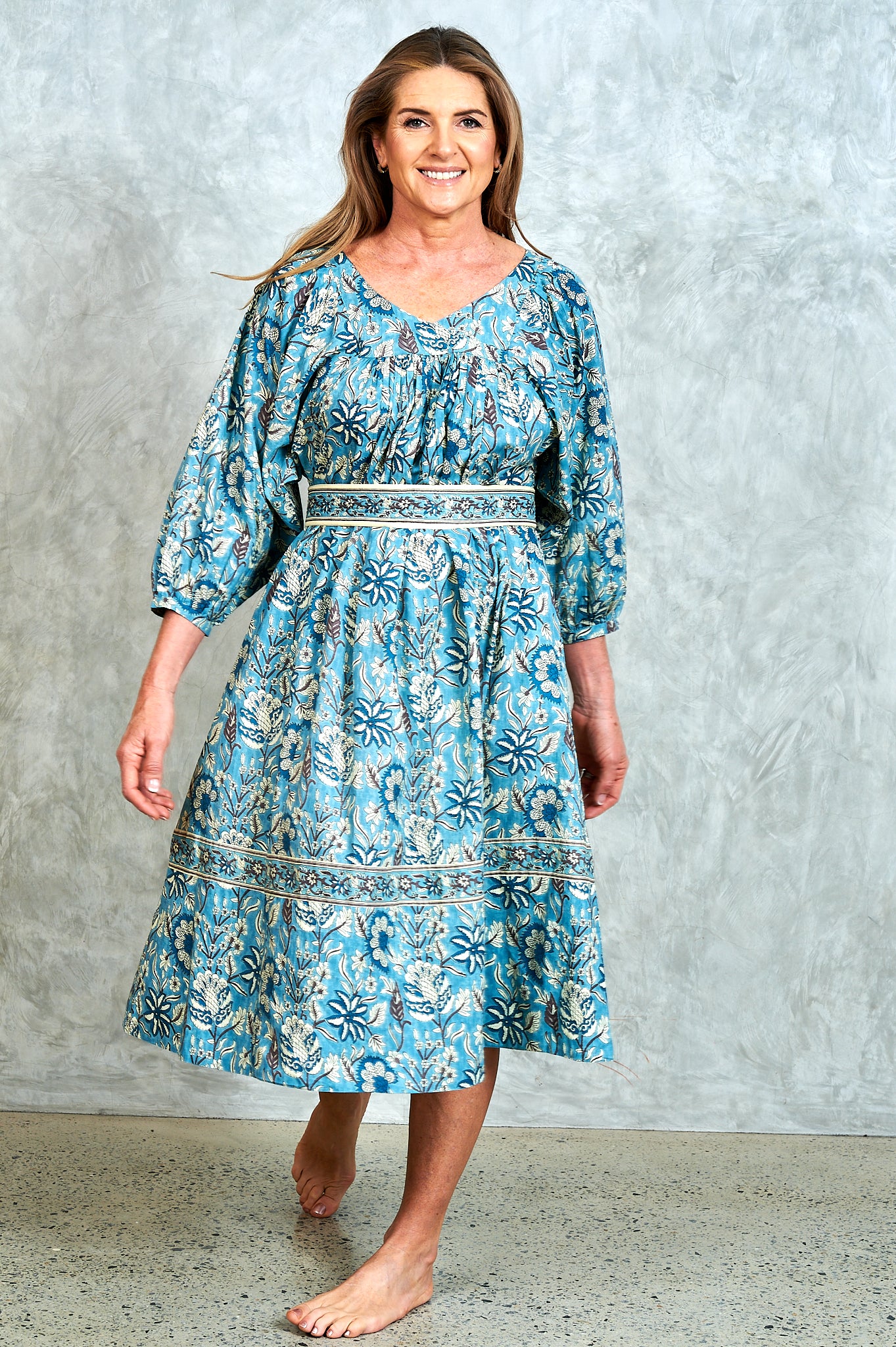 Sarina Dress - Blue
