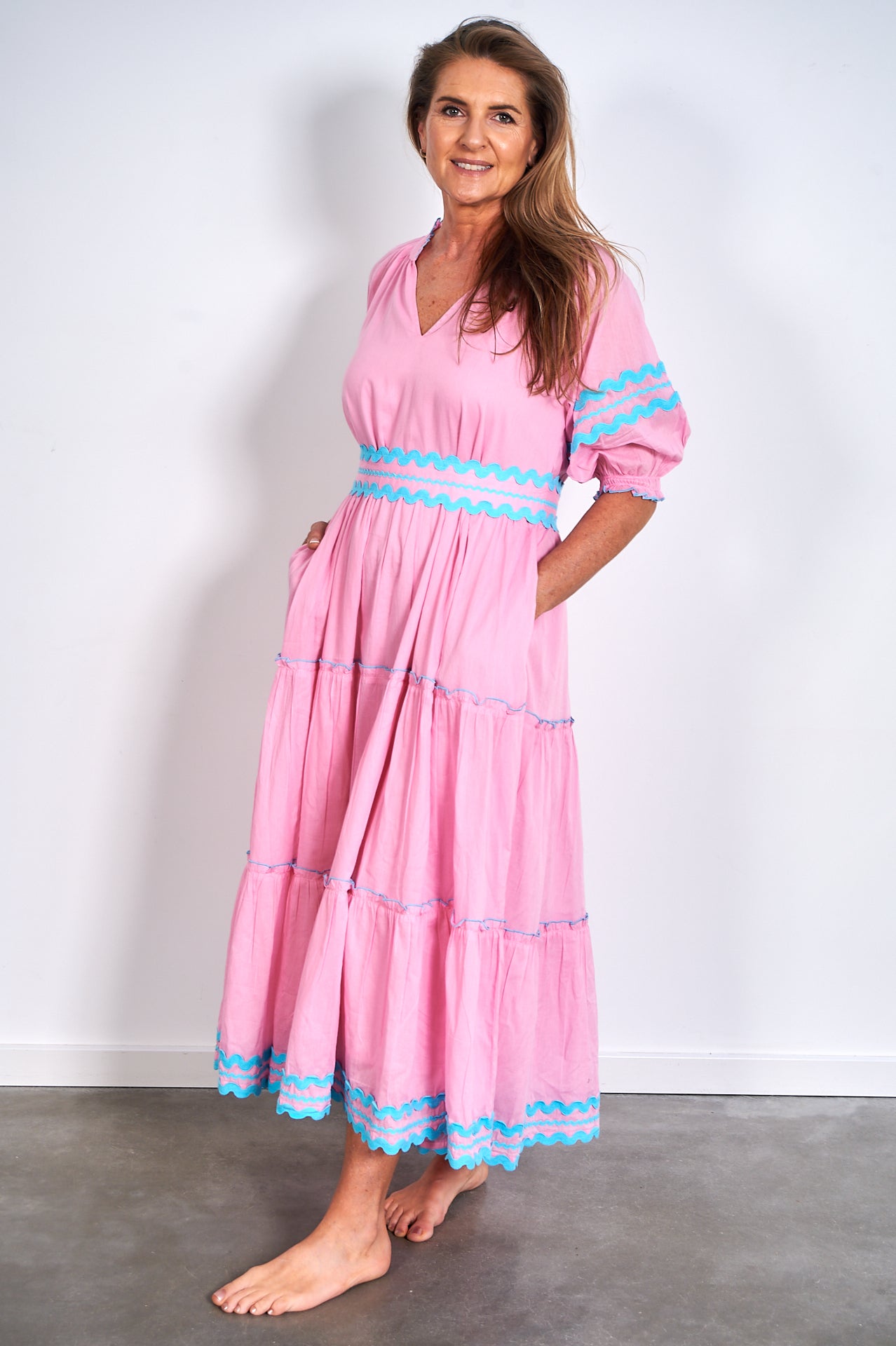 Sarita Dress – Pink Ric Rac