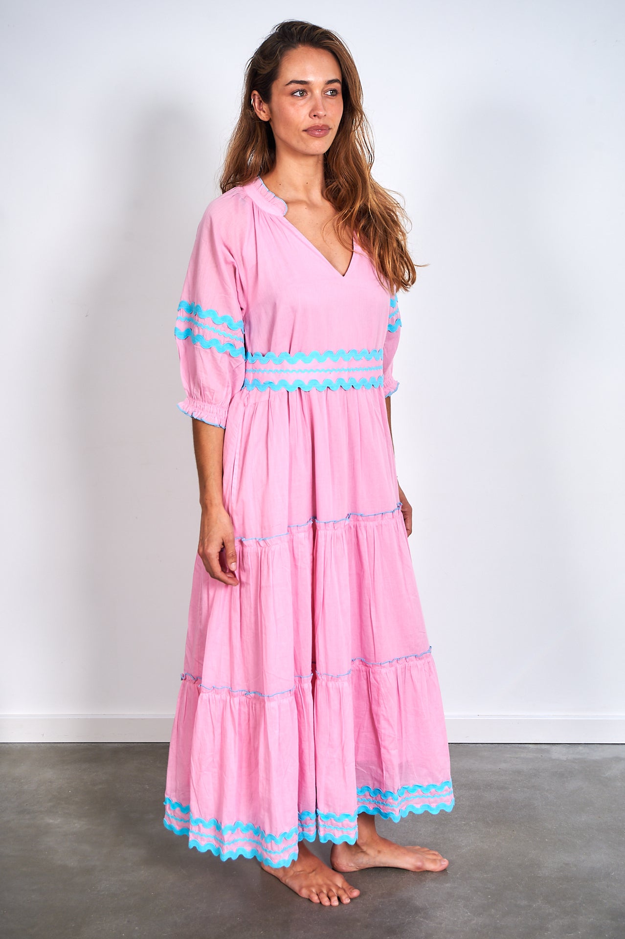 Sarita Dress – Pink Ric Rac