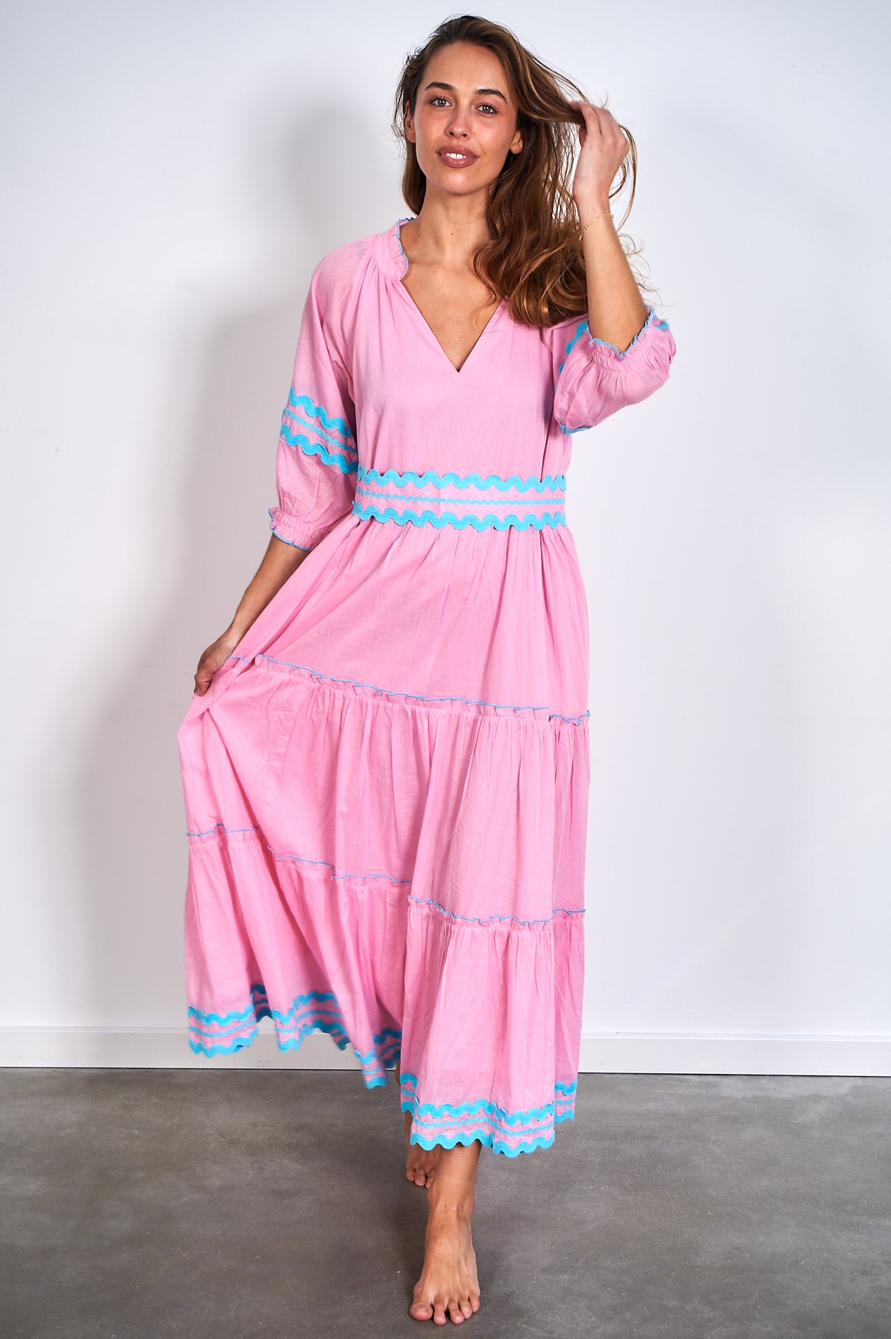 Sarita Dress – Pink Ric Rac