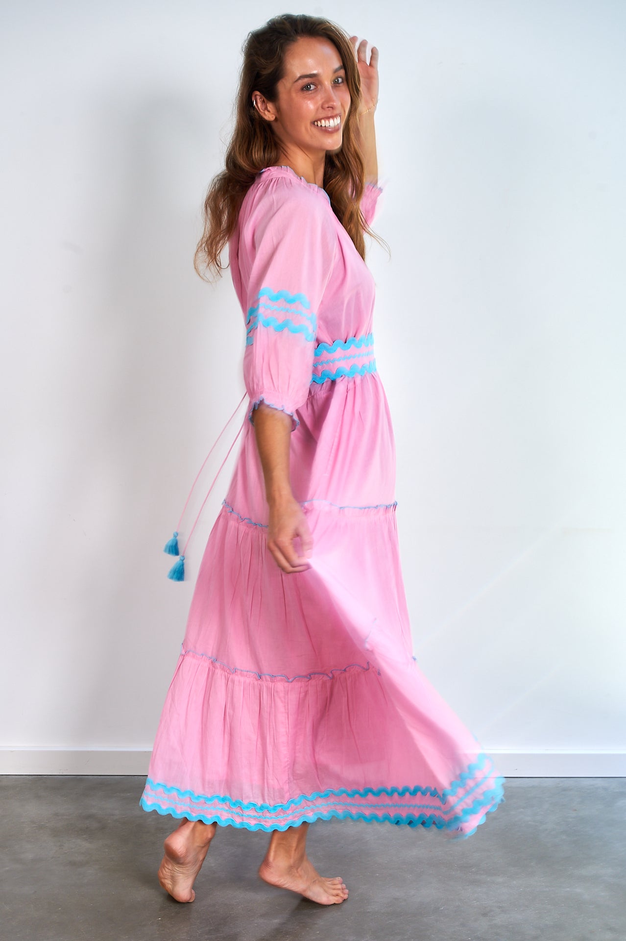 Sarita Dress – Pink Ric Rac