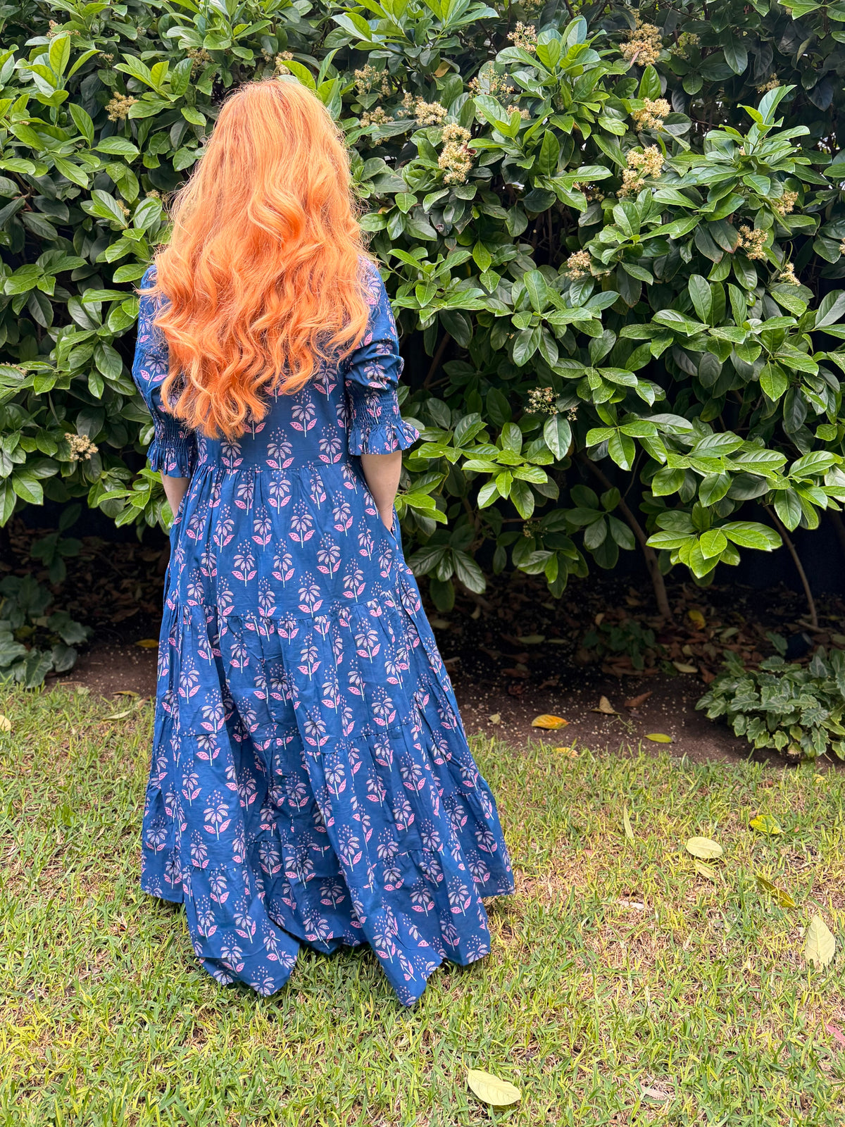 Harriet Dress - Navy Sanuki