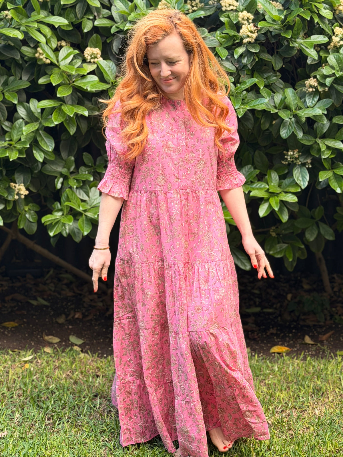 Harriet Dress - Pink Anoki