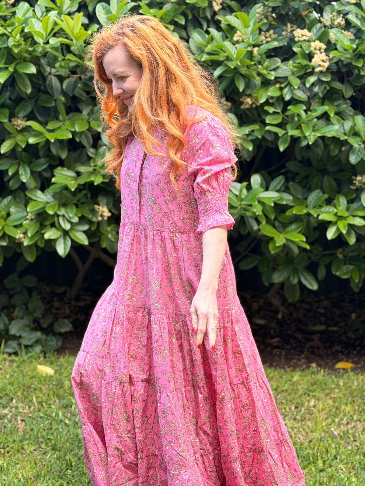 Harriet Dress - Pink Anoki