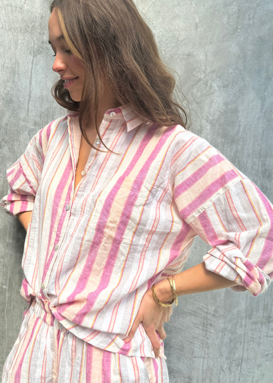 Gracie Shirt - Candy Stripe