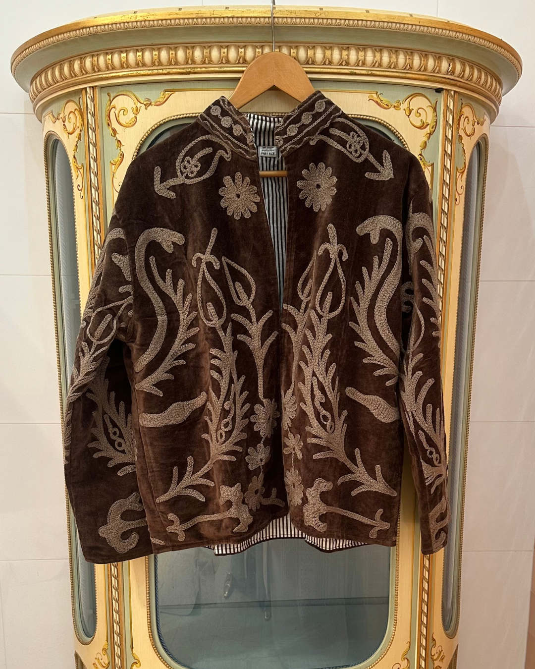 Suswani Velvet Jacket - Chocolate with Mocha