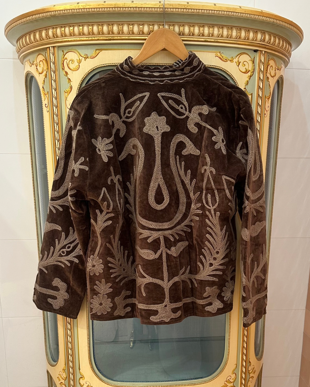 Suswani Velvet Jacket - Chocolate with Mocha